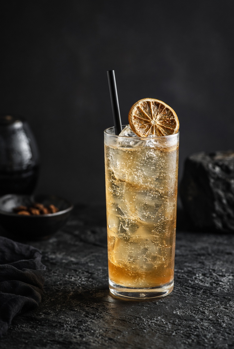 Whisky highball with SÉCO lemon